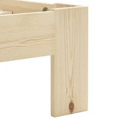 Vidaxl Cadre de lit Bois de pin massif 160 x 200 cm* Sommier