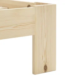 Vidaxl Cadre de lit Bois de pin massif 160 x 200 cm* Sommier