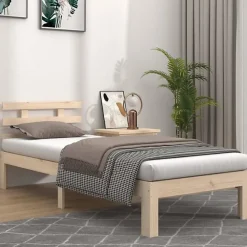 Cadre de lit Bois massif 100x200 cm 814744>Vidaxl Best