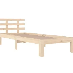 Cadre de lit Bois massif 100x200 cm 814744><noscript><img width=