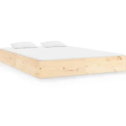 Cadre de lit Bois massif 140x200 cm 820042>Vidaxl Hot