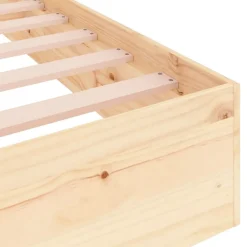 Cadre de lit Bois massif 140x200 cm 820042><noscript><img width=