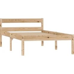 Vidaxl Cadre de lit Bois de pin massif 100 x 200 cm* Lit Simple