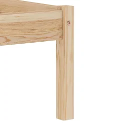 Vidaxl Cadre de lit Bois de pin massif 100 x 200 cm* Lit Simple