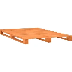 Vidaxl Cadre de lit de palette Marron Bois de pin massif 160 x 200 cm* Sommier