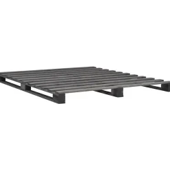 Cadre de lit de palette Gris Bois de pin massif 160 x 200 cm>Vidaxl Best
