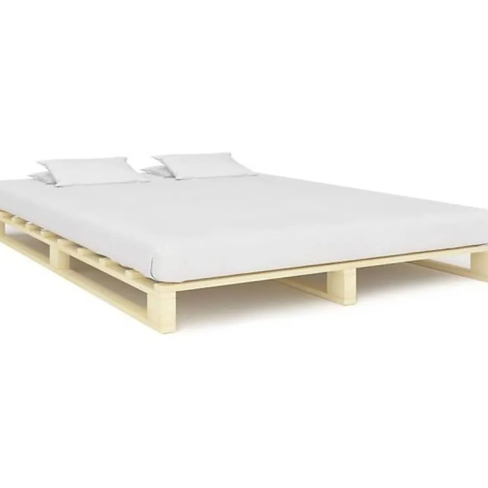 Cadre de lit de palette Bois de pin massif 140 x 200 cm>Vidaxl Discount