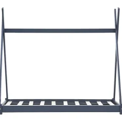 Cadre de lit d'enfant Gris Bois de pin massif 70x140 cm><noscript><img width=