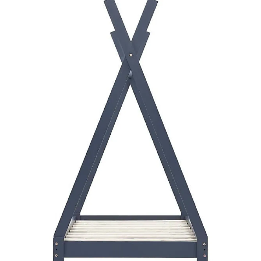 Cadre de lit d'enfant Gris Bois de pin massif 70x140 cm>Vidaxl Hot