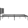 Vidaxl Cadre de lit métal avec tête de lit noir 120x190 cm 350861* Sommier