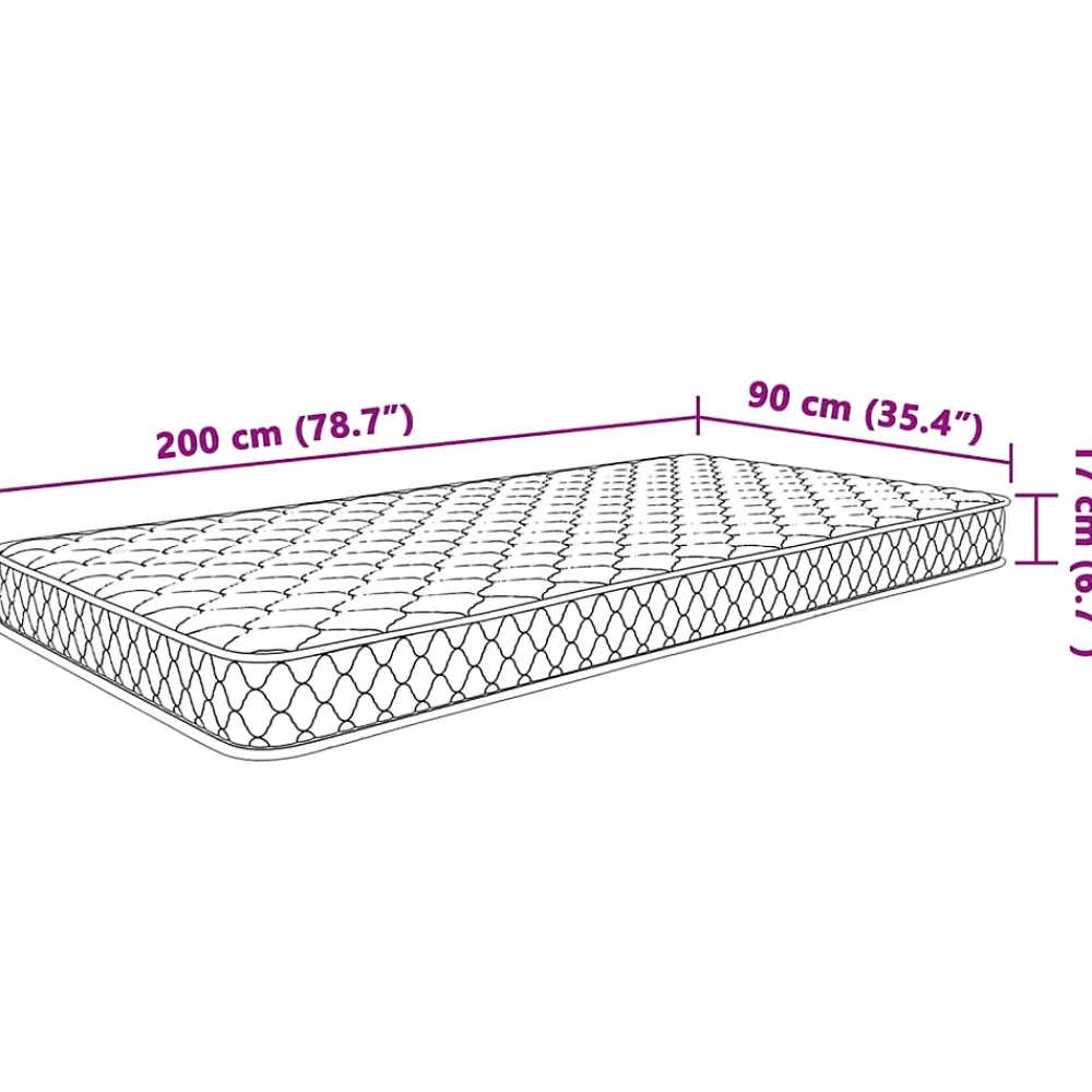 Vidaxl Matelas en mousse à mémoire de forme 200 x 90 x 17 cm* Matelas