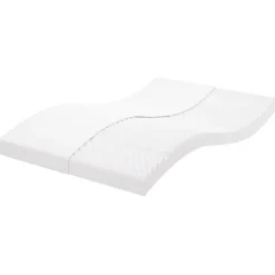 Vidaxl Matelas en mousse blanc 140x200 cm 7 zones dureté 20 ILD,matelas de lit,matelas de lit de jour,matelas en mousse 356356* Matelas