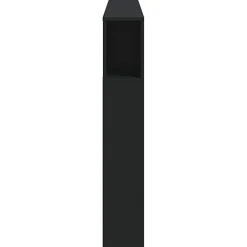 Vidaxl Tête de Lit à LED, Accessoire de Lit, Tête de Cadre de Lit, Meuble de Chambre à Coucher, Noir 200x18,5x103,5 cm Bois 837366* Tête De Lit