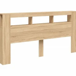 Tête de Lit à LED, Accessoire de Lit, Tête de Cadre de Lit, Meuble de Chambre à Coucher, Chêne Sonoma 837367><noscript><img width=