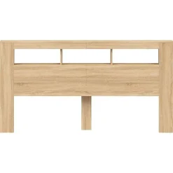 Tête de Lit à LED, Accessoire de Lit, Tête de Cadre de Lit, Meuble de Chambre à Coucher, Chêne Sonoma 837367><noscript><img width=