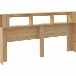 Tête de Lit à LED, Accessoire de Lit, Tête de Cadre de Lit, Meuble de Chambre à Coucher, Chêne Sonoma 837367><noscript><img width=
