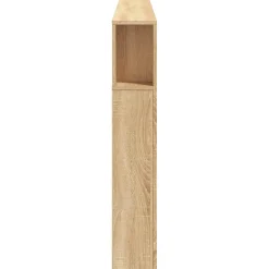 Tête de Lit à LED, Panneau avec Rangement, Accessoire de Lit, Tête de Cadre de Lit Chambre, Chêne Sonoma 837374><noscript><img width=