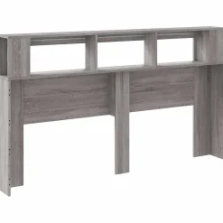 Tête de Lit à LED, Panneau avec Rangement, Accessoire de Lit, Tête de Cadre de Lit Chambre, Sonoma Gris 837363><noscript><img width=