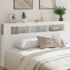 Tête de Lit à LED, Panneau de Lit avec Rangement, Accessoire de Cadre de Lit, Meuble de Chambre à Coucher Maison, 837365>Vidaxl Discount