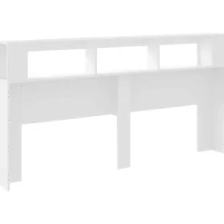 Tête de Lit à LED, Panneau de Lit avec Rangement, Accessoire de Cadre de Lit, Meuble de Chambre à Coucher Maison, 837365><noscript><img width=