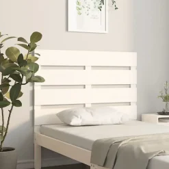 Vidaxl Tête de lit Blanc 90x3x80 cm Bois massif de pin821328* Tête De Lit