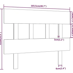 Vidaxl Tête de lit Blanc 103,5x3x81 cm Bois massif de pin 819106* Tête De Lit