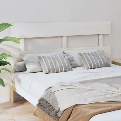 Vidaxl Tête de lit Blanc 164x3x81 cm Bois massif de pin 819081* Tête De Lit