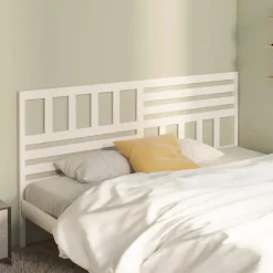 Tête de lit Blanc, 186x4x100 cm Bois massif de pin>Vidaxl