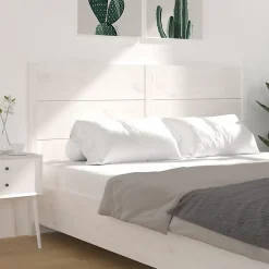 Vidaxl Tête de lit Blanc 146x4x100 cm Bois massif de pin 818721* Tête De Lit