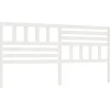 Tête de lit Blanc, 206x4x100 cm Bois massif de pin>Vidaxl Online