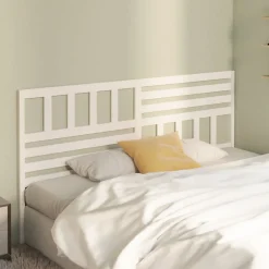 Tête de lit Blanc, 206x4x100 cm Bois massif de pin>Vidaxl Online