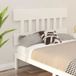 Tête de lit Blanc 203,5x3x81 cm Bois massif de pin 819141>Vidaxl Discount