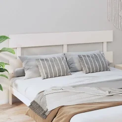 Tête de lit Blanc 204x3x81 cm Bois massif de pin 819091>Vidaxl New