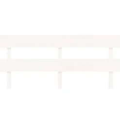 Tête de lit Blanc 204x3x81 cm Bois massif de pin 819091><noscript><img width=