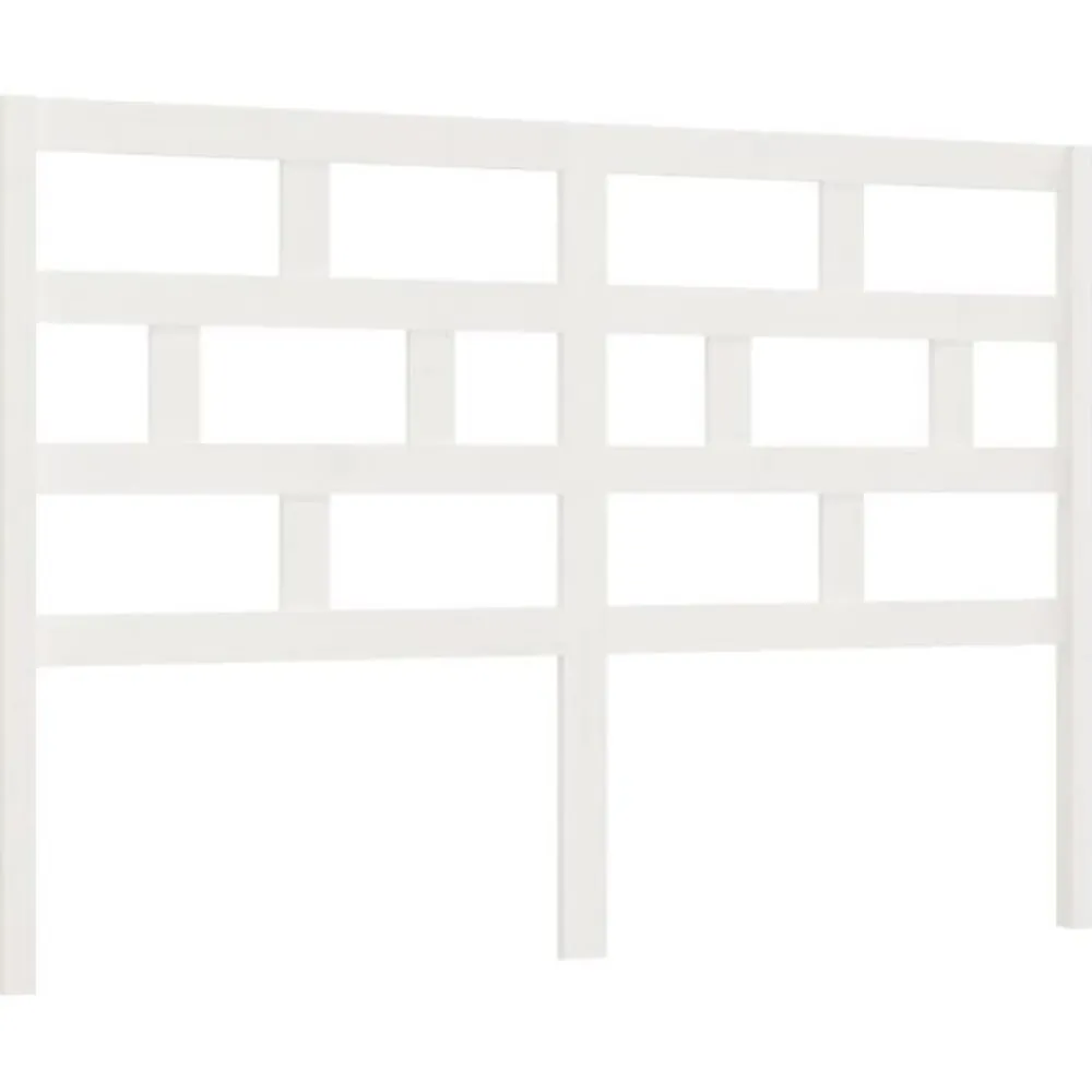 Vidaxl Tête de lit Blanc 146x4x100 cm Bois massif de pin* Tête De Lit