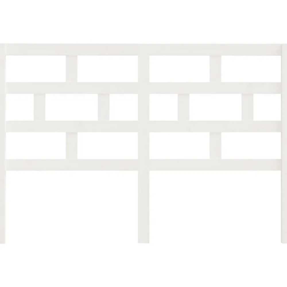 Vidaxl Tête de lit Blanc 146x4x100 cm Bois massif de pin* Tête De Lit
