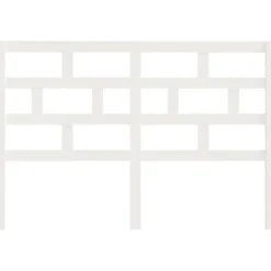 Vidaxl Tête de lit Blanc 146x4x100 cm Bois massif de pin* Tête De Lit