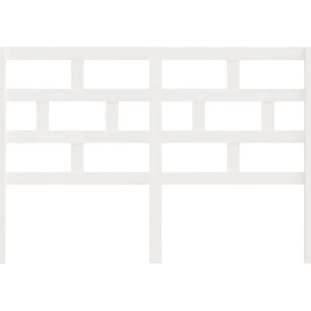 Vidaxl Tête de lit Blanc 146x4x100 cm Bois massif de pin* Tête De Lit
