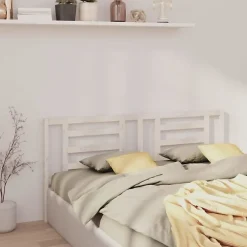 Tête de lit Blanc 206x4x100 cm Bois de pin massif 818841>Vidaxl Sale