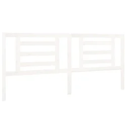Tête de lit Blanc 206x4x100 cm Bois de pin massif 818841>Vidaxl Sale