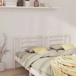 Tête de lit Blanc 206x4x100 cm Bois de pin massif 818841><noscript><img width=