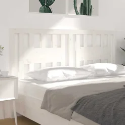 Vidaxl Tête de lit Blanc 146x4x100 cm Bois massif de pin 818671* Tête De Lit