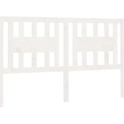 Vidaxl Tête de lit Blanc 146x4x100 cm Bois massif de pin 818671* Tête De Lit