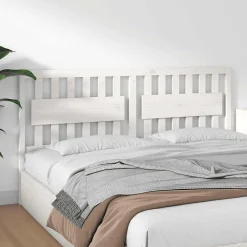 Tête de lit Blanc 185,5x4x100 cm Bois massif de pin 818586><noscript><img width=