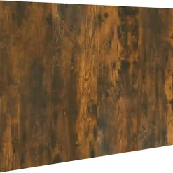 Vidaxl Tête de lit Chêne fumé 120x1,5x80 cm Bois d'ingénierie 816970* Tête De Lit