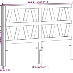 Vidaxl Tête de lit cire marron 160 cm bois massif de pin 844306* Tête De Lit