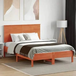 Tête de lit cire marron 120 cm bois massif de pin 844372><noscript><img width=