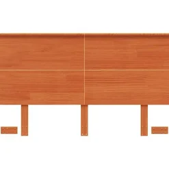 Tête de lit cire marron 120 cm bois massif de pin 844372><noscript><img width=