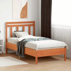 Tête de lit cire marron 100 cm bois massif de pin 844178><noscript><img width=