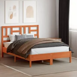 Vidaxl Tête de lit cire marron 160 cm bois massif de pin 844263* Tête De Lit